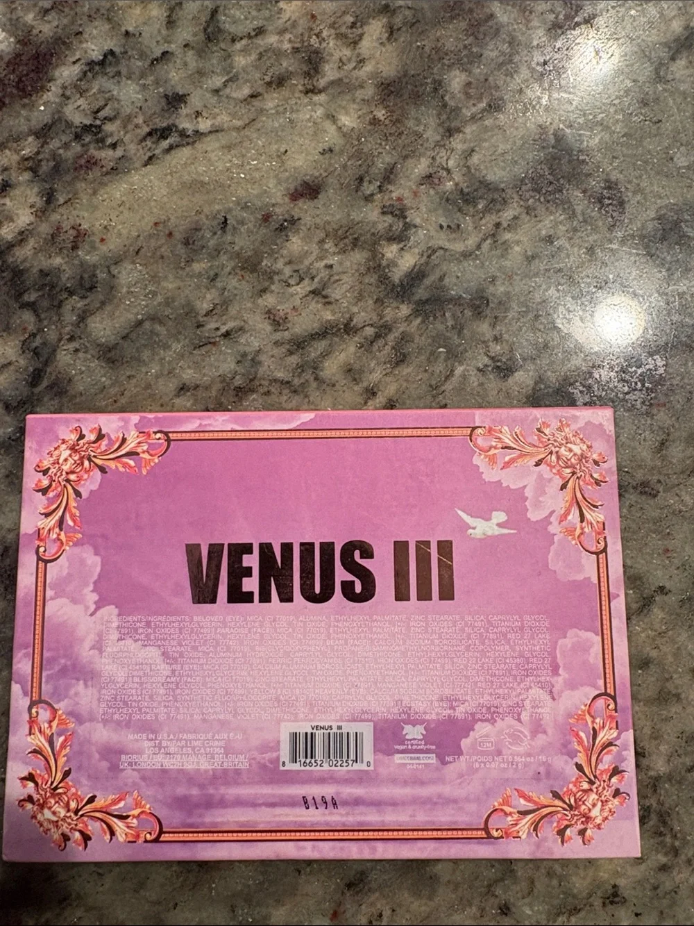 Lime Crime Venus III Pink and Rose Gold Eyeshadow Palette